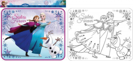 Set 2 bucati parasolar de colorat Frozen 44x34 xm [1]