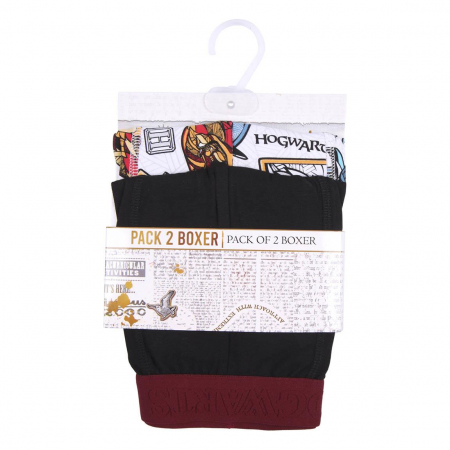 Set 2 perechi chiloti boxeri pentru adulti, Harry Potter [5]