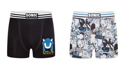 Lenjerie intima copii - Set 2 perechi chiloti boxeri pentru adulti, Sonic