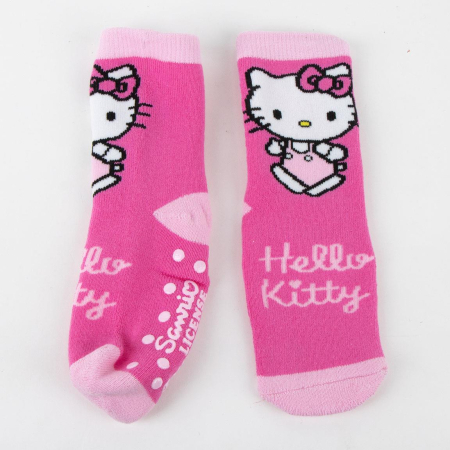 Set 2 perechi sosete groase antiderapante Hello Kitty [3]
