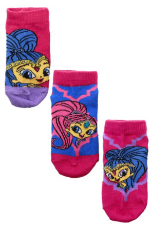 Lenjerie intima copii - Set 3 perechi sosete scurte copii Shimmer Shine