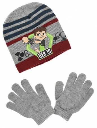 Imbracaminte si incaltaminte copii - Set 2 piese caciula si manusi Ben 10,