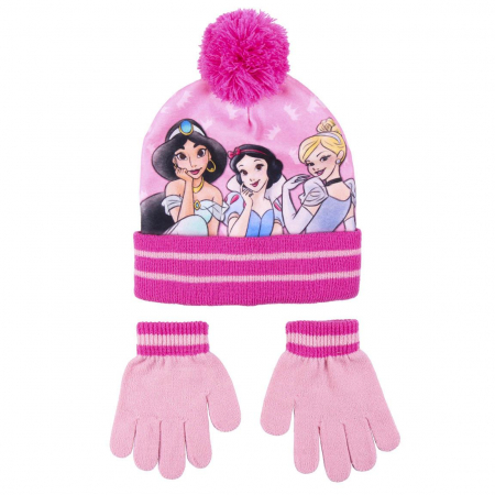 Sepci si caciuli copii - Set 2 piese Caciula si manusi Printesele Disney
