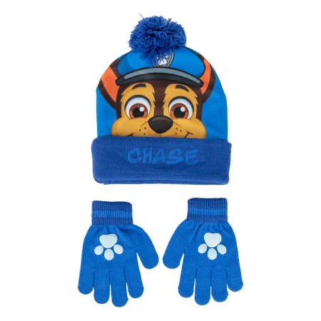 Sepci si caciuli copii - Set 2 piese pentru iarna, caciula si manusi Paw Patrol