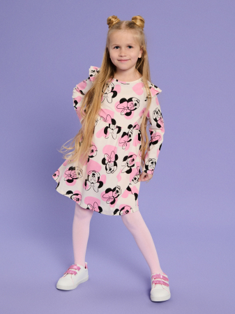 Set 2 rochii bumbac cu maneca lunga Minnie Mouse Disney [1]