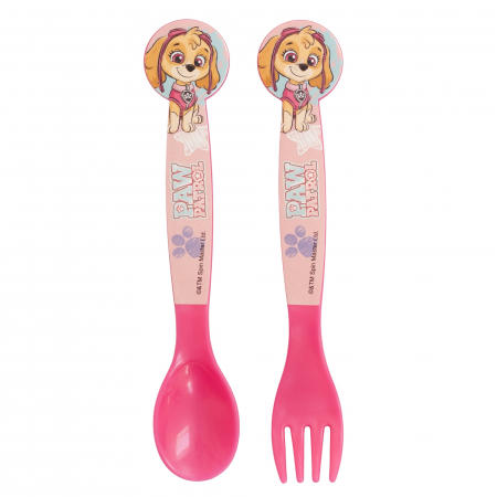 Articole hranire bebelusi - Set 2 tacamuri plastic Paw Patrol Sketch Essence