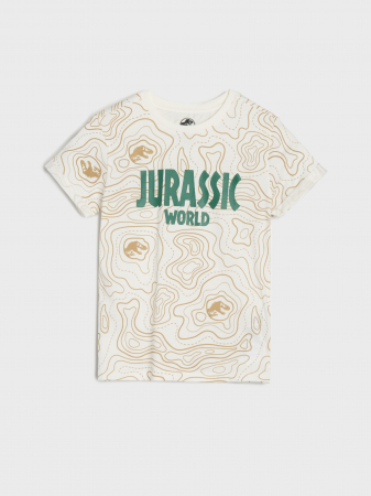 Set 2 tricouri din bumbac cu maneca scurta Jurassic World [2]