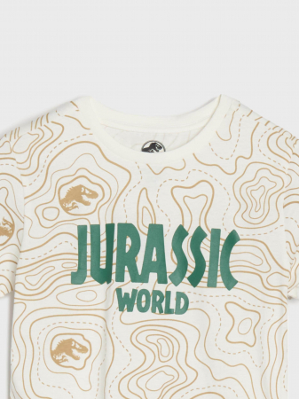 Set 2 tricouri din bumbac cu maneca scurta Jurassic World [9]