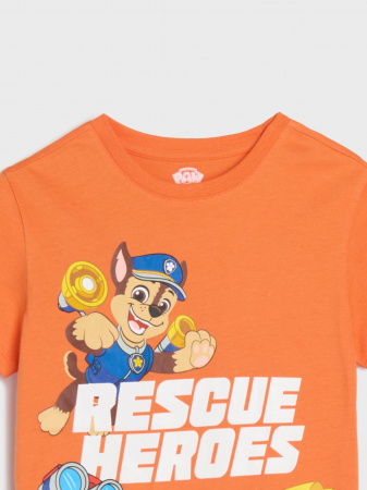 Set 2 tricouri din bumbac cu maneca scurta Paw Patrol Rescue Heroes [4]