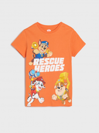 Set 2 tricouri din bumbac cu maneca scurta Paw Patrol Rescue Heroes [3]