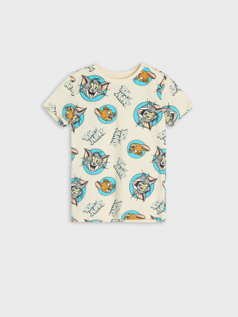 Set 2 tricouri din bumbac cu maneca scurta Tom & Jerry [4]