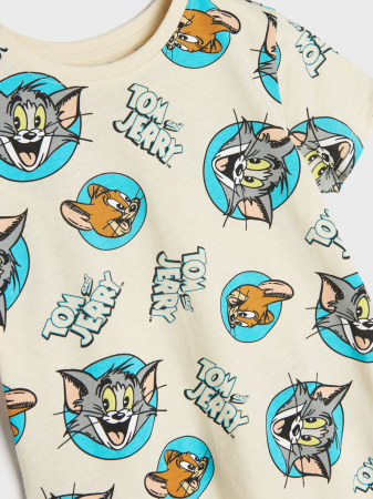 Set 2 tricouri din bumbac cu maneca scurta Tom & Jerry [2]