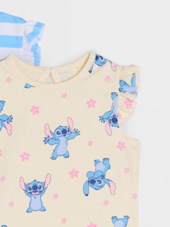Set 2 tricouri din bumbac cu volan, Lilo & Stitch [6]