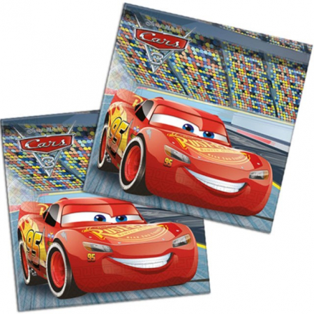Servete si naproane - Set 20 servetele de masa Cars Disney 33x33cm