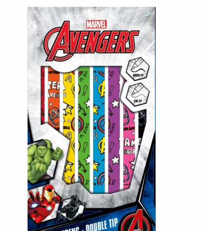 Joaca si timp liber - Set 8 carioci duble Avengers