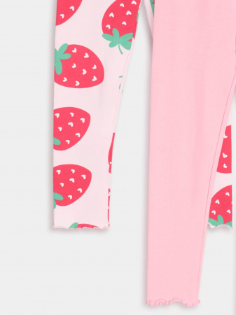 Set 3 colanti lungi din bumbac Capsuni [9]
