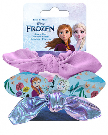 Cadouri si accesorii diverse - Set 3 elastice de par cu funda, Frozen Disney