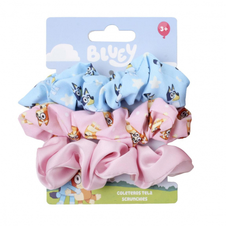 Accesorii par - Set 3 elastice textil de par, Bluey