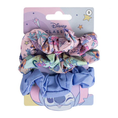 Cadouri si accesorii diverse - Set 3 elastice textil de par, Lilo & Stitch