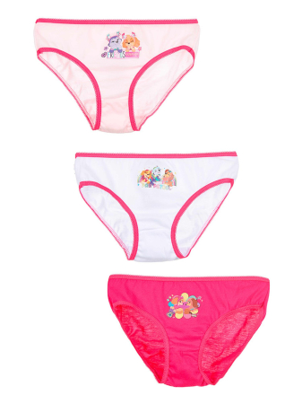 Lenjerie intima copii - Set 3 perechi chiloti fete din bumbac Paw Patrol Friends Forever