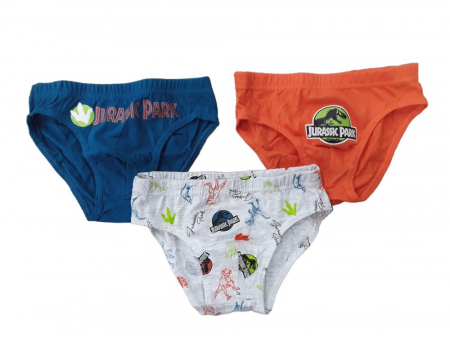 Lenjerie intima copii - Set 3 perechi chiloti bumbac Jurassic World