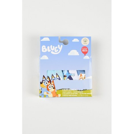 Set 3 perechi chiloti pentru baieti din bumbac organic, Bluey si Bingo [1]