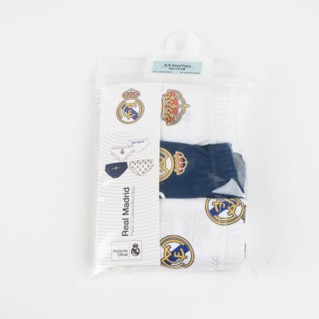 Set 3 perechi chiloti din bumbac Real Madrid [4]
