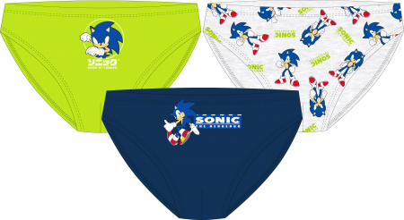 Lenjerie intima copii - Set 3 perechi chiloti din bumbac Sonic