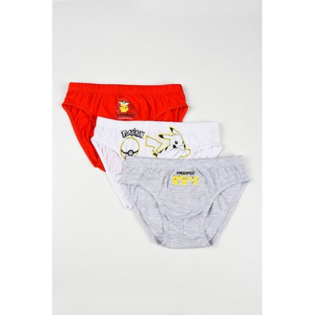 Lenjerie intima copii - Set 3 perechi chiloti din bumbac Pokemon
