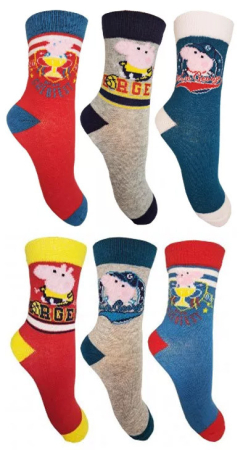 Sosete si dresuri copii - Set 3 perechi sosete copii Peppa Pig
