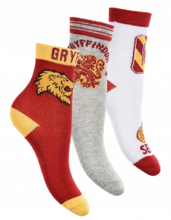 Sosete si dresuri copii - Set 3 perechi sosete copii Harry Potter