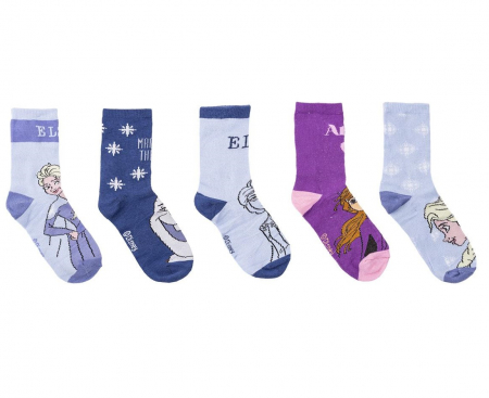 Imbracaminte si incaltaminte copii - Set 5 perechi sosete Frozen II Disney