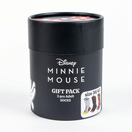 Set 3 perechi sosete groase in cutie cadou, Minnie Mouse Disney [5]