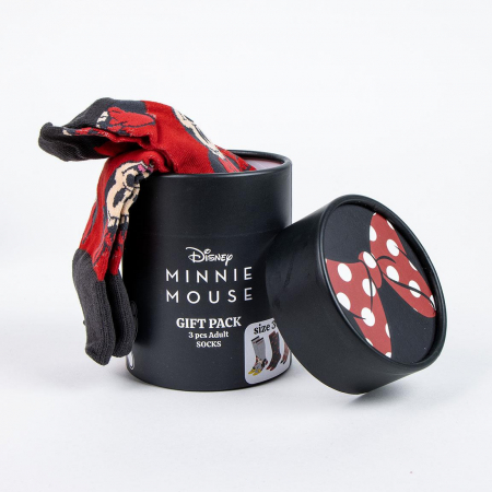 Set 3 perechi sosete groase in cutie cadou, Minnie Mouse Disney [6]