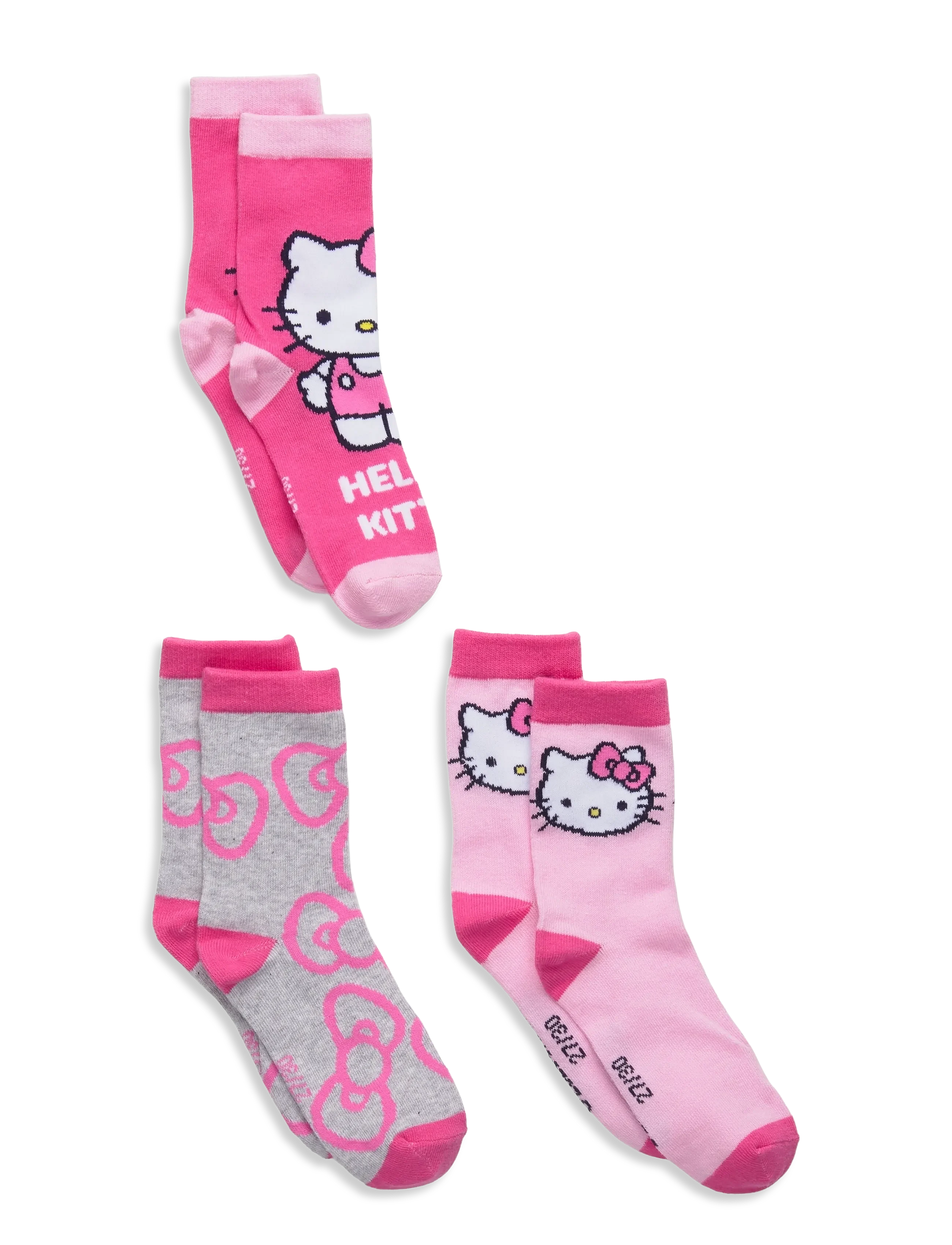 Sosete si dresuri copii - Set 3 perechi sosete Hello Kitty