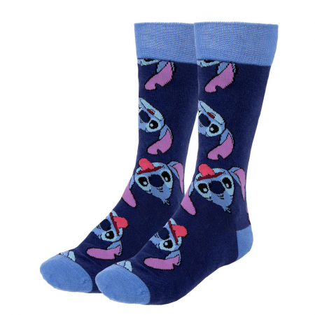 Set 3 perechi sosete lungi in cutie cadou, Happy Lilo & Stitch [1]