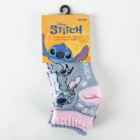 Set 3 perechi sosete scurte pentru copii Lilo & Stitch [4]