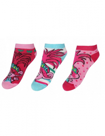 Imbracaminte si incaltaminte copii - Set 3 perechi sosete scurte Trolls