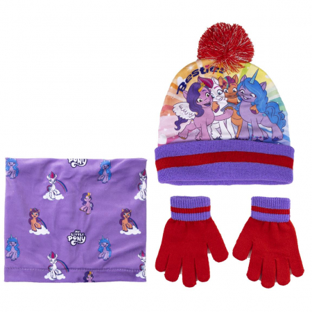 Sepci si caciuli copii - Set 3 piese Caciula si manusi si guler My Little Pony