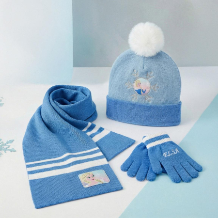 Accesorii imbracaminte copii - Set 3 piese pentru iarna din acril Frozen Disney