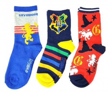 Sosete si dresuri copii - Set 3 sosete Harry Potter