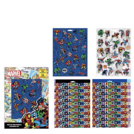 Jocuri si jucarii - Set 300 stickere Marvel