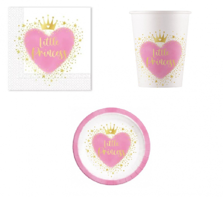 Vesela pentru petrecere - Set 36 accesorii pentru petrecerea copiilor My Little Princess
