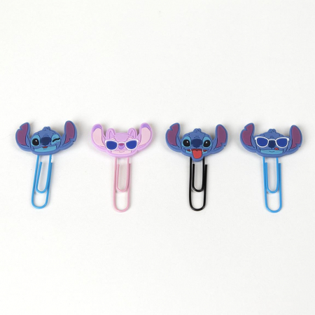 Totul pentru scoala - Set 4 bucati agrafe de birou Lilo & Stitch