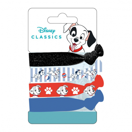 Accesorii par - Set 4 elastice de par 101 Dalmatieni