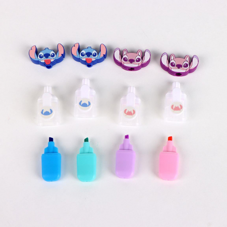 Set 4 evidentiatoare Lilo & Stitch cu penar [3]
