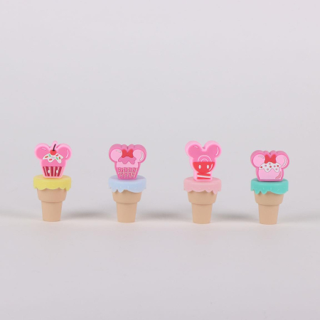 Jocuri si jucarii - Set 4 evidentiatoare Minnie Mouse Disney forma inghetata
