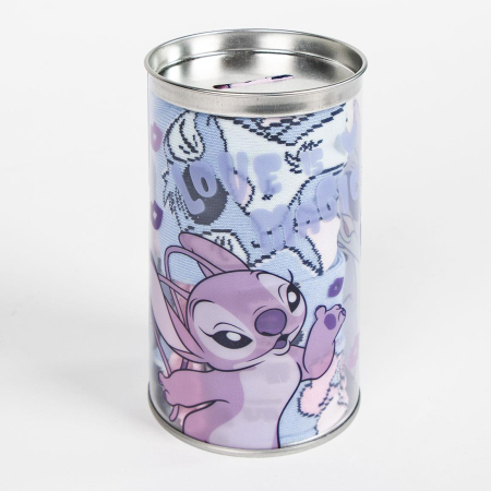 Set 4 perechi sosete groase intr-o pusculita cadou, Lilo si Stitch [5]