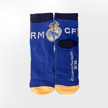 Set 4 perechi sosete groase intr-o pusculita cadou, Real Madrid [4]