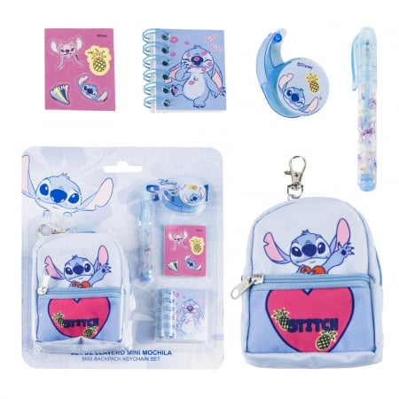 Totul pentru scoala - Set 5 accesorii papetarie Lilo & Stitch